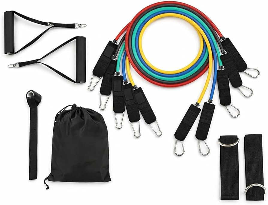 11 Pcs Resistance Band Set For Men & Women