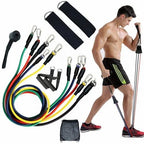 11 Pcs Resistance Band Set For Men & Women